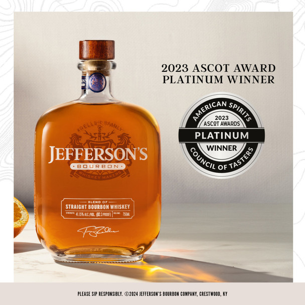 Jefferson's Bourbon Whiskey - 1.75 L - 1.75L - Glass