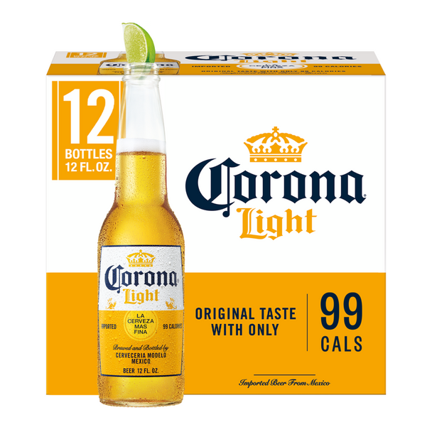 Corona Light Mexican Lager - 12 Oz - 12-PK - Glass