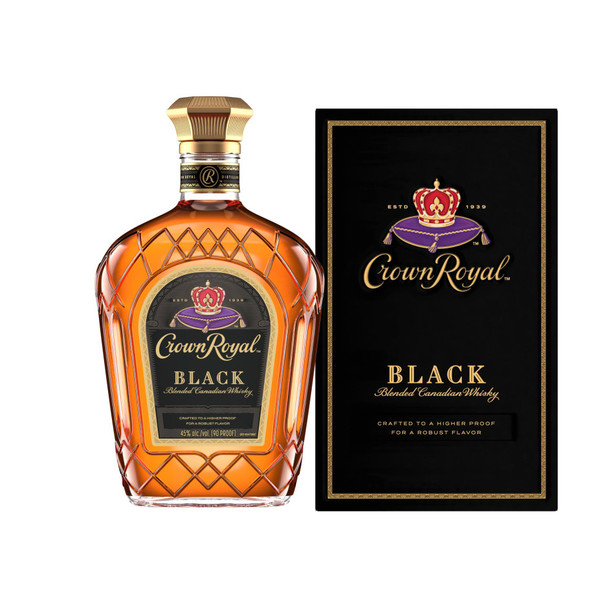 Crown Royal Black Canadian Whisky - 750 mL - 750ML - Glass