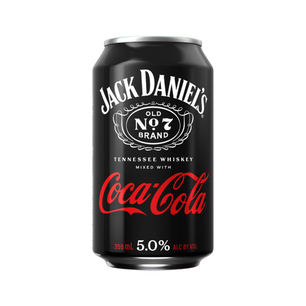 Jack Daniel's Coca-Cola Whiskey Cocktail - 355 mL - 4-PK - Aluminum
