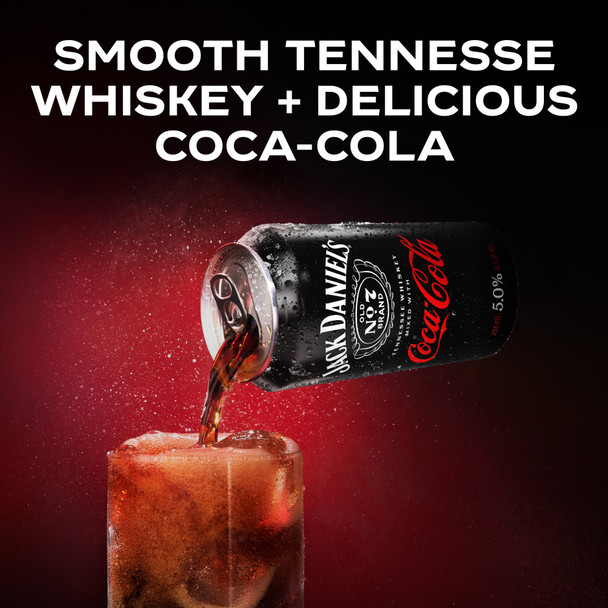Jack Daniel's Coca-Cola Whiskey Cocktail - 355 mL - 4-PK - Aluminum