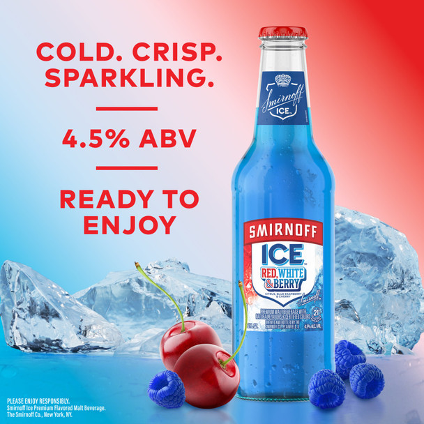 Smirnoff Ice Red, White, and Berry - 11.2 Oz - 6-PK - Glass