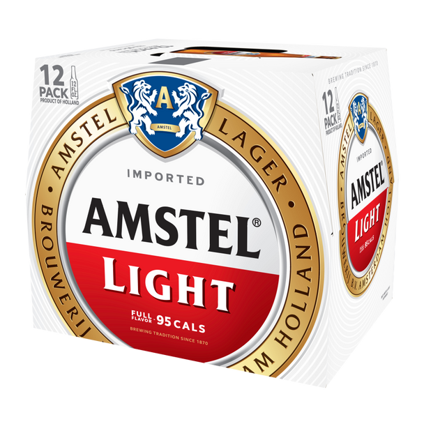 Amstel Light - 12 Oz - 12-PK - Glass