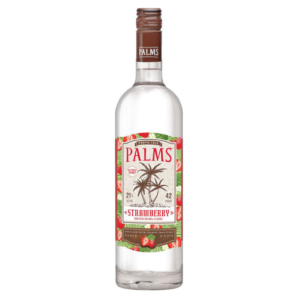 Palms Strawberry Rum - 750 mL - 750ML - Glass