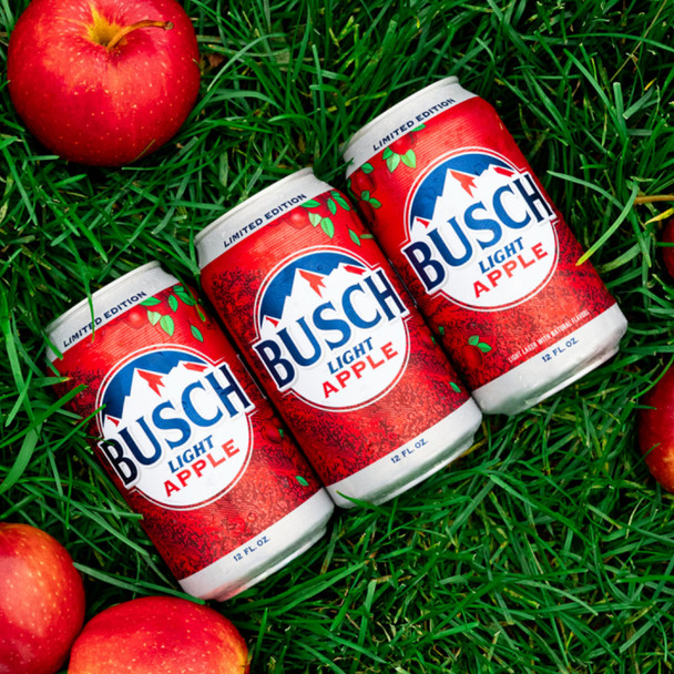 Busch Light Apple - 12 Oz - 24-PK - Aluminum