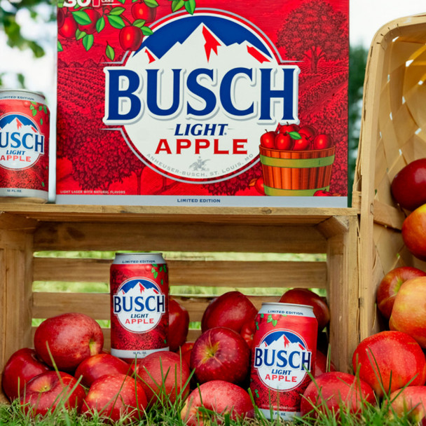 Busch Light Apple - 12 Oz - 24-PK - Aluminum