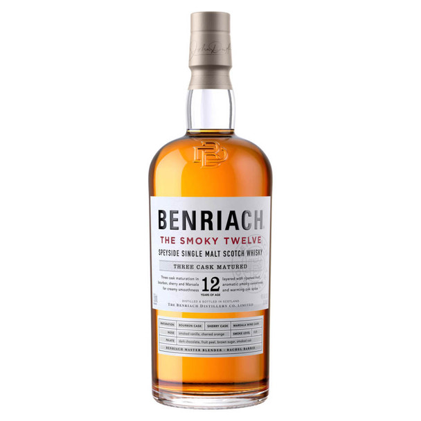 Benriach The Smoky Twelve Single Malt - 750 mL - 750ML - Glass