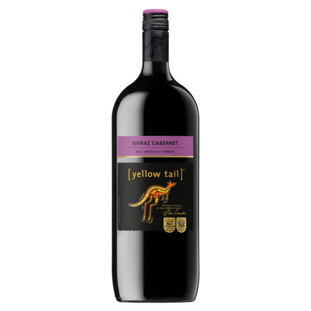 Yellow Tail Shiraz Cabernet - 1.5 L - 1.5L - Glass
