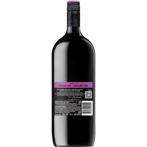 Yellow Tail Shiraz Cabernet - 1.5 L - 1.5L - Glass