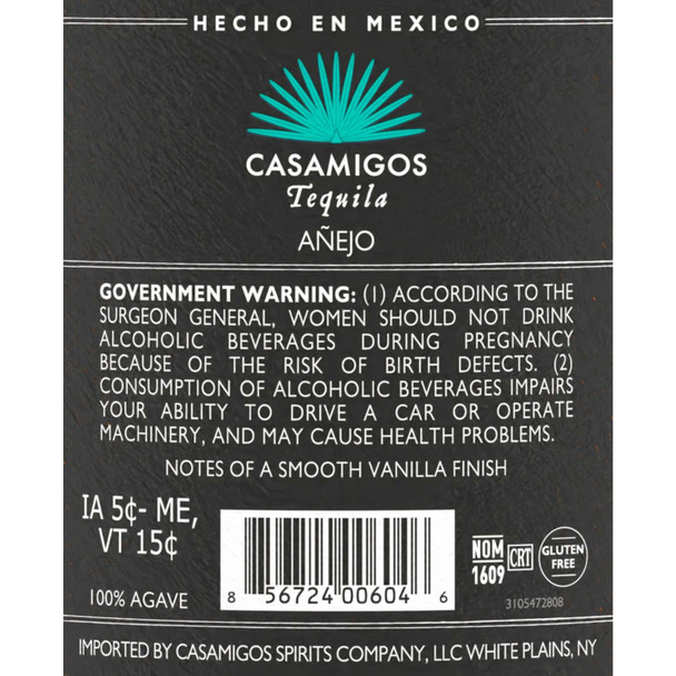 Casamigos Anejo Tequila - 1.75 L - 1.75L - Glass Casamigos Anejo Tequila - 1.75 L - 1.75L - Glass