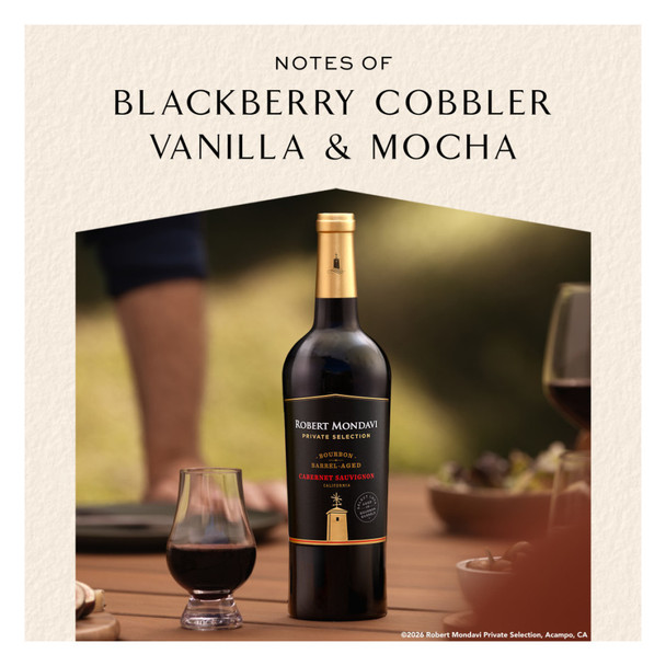 Robert Mondavi Private Selection Bourbon Barrel Cabernet Sauvignon - 750 mL - 750ML - Glass