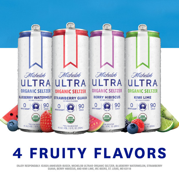 Michelob Ultra Organic Seltzer Essentials Variety - 12-PK - Aluminum
