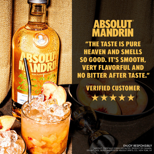 Absolut Mandrin Flavored Vodka - 1.75 L - 1.75L - Glass
