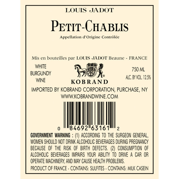 Jadot Petit Chablis - 750 mL - 750ML - Glass