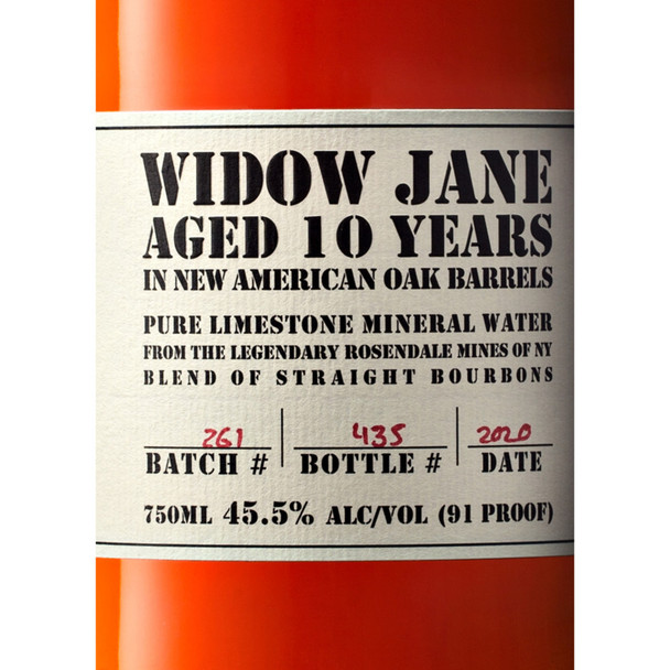 Widow Jane Straight Bourbon - 750 mL - 750ML - Glass