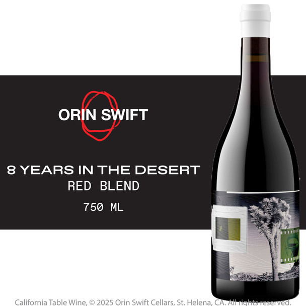 Orin Swift 8 Years in the Desert - 750 mL - 750ML - Glass