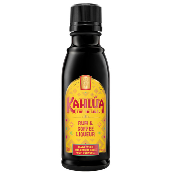 Kahlua Original Rum and Coffee Liqueur - 50 mL - 50ML - Glass