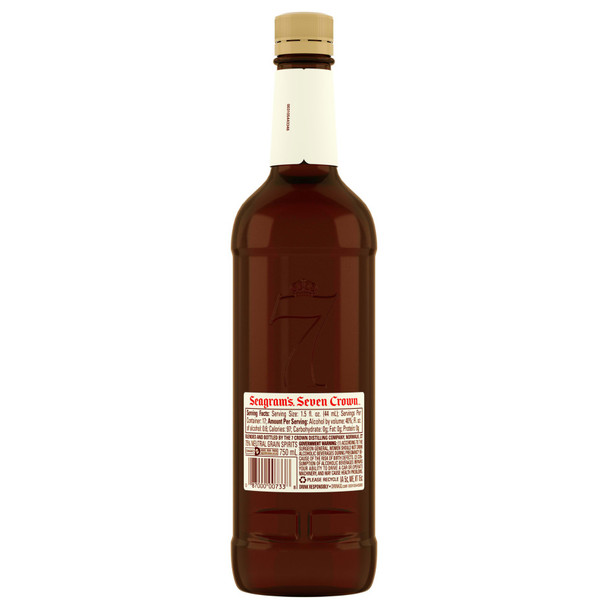 Seagram's 7 Crown Blended Whiskey - 750 mL - 750ML - Glass