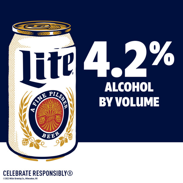 Miller Lite - 12 Oz - 24-PK - Aluminum
