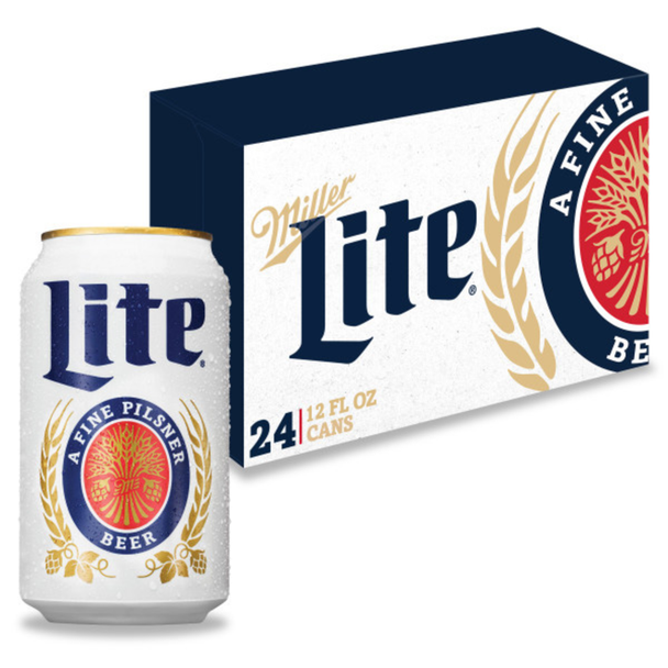 Miller Lite - 12 Oz - 24-PK - Aluminum
