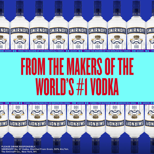 Smirnoff Blue 100 Vodka - 1.75 L - 1.75L - Glass