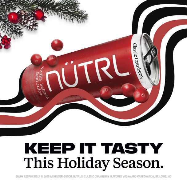 NUTRL Cranberry Vodka Soda - 4-PK - Aluminum