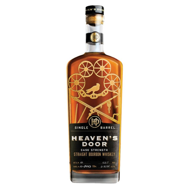 Heaven's Door Single Barrel Cask Strength Bourbon Whiskey - 750 mL - 750ML - Glass