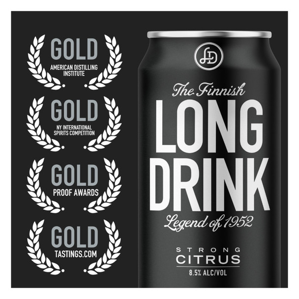 The Long Drink Company Strong Cocktail - 355 mL - 6-PK - Aluminum