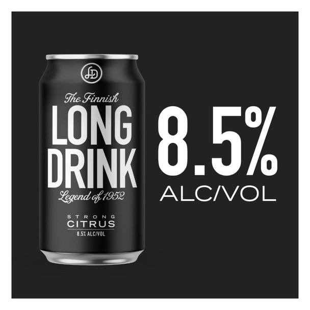 The Long Drink Company Strong Cocktail - 355 mL - 6-PK - Aluminum