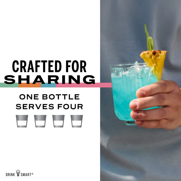 On The Rocks Cocktails Blue Hawaiian Limited Release - 375 mL - 375ML - Glass