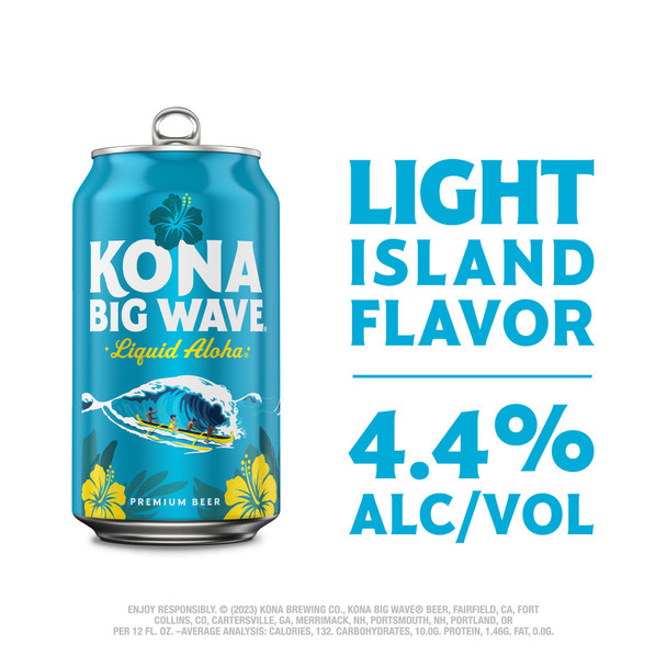 Kona Big Wave Golden Ale - 12 Oz - 12-PK - Aluminum