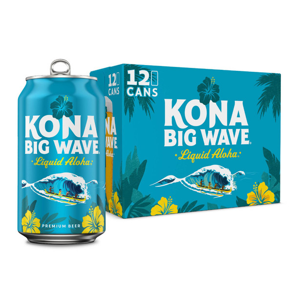 Kona Big Wave Golden Ale - 12 Oz - 12-PK - Aluminum