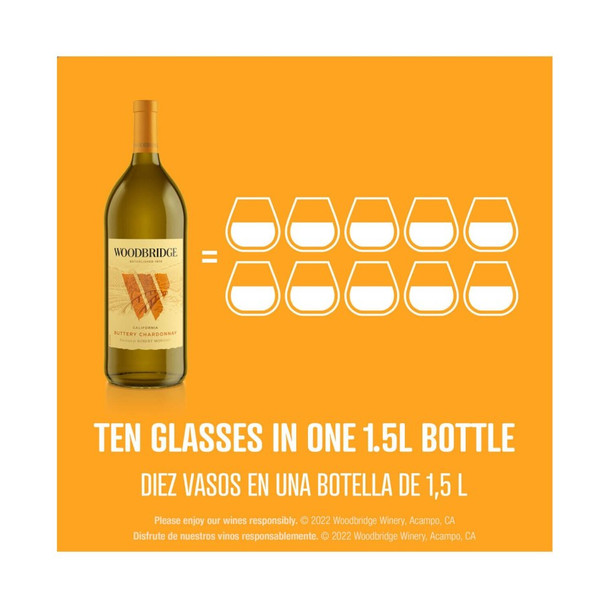 Woodbridge by Robert Mondavi Buttery Chardonnay - 1.5 L - 1.5L - Glass