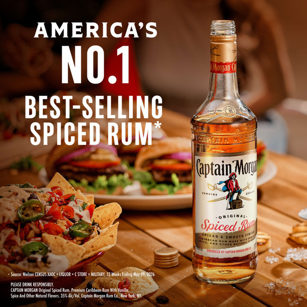 Captain Morgan Original Spiced Rum - 750 mL - 750ML - Glass