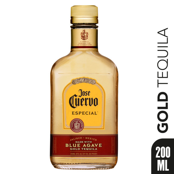 Jose Cuervo Especial Gold Tequila - 200 mL - 200ML - Glass