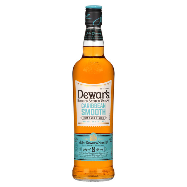Dewar's Caribbean Smooth 8 Year Scotch - 750 mL - 750ML - Glass