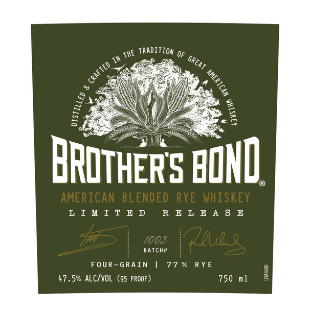 Brothers Bond Rye Whiskey - 750 mL - 750ML - Glass