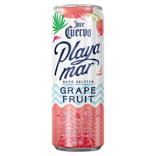 Jose Cuervo Playa Mar Grapefruit Hard Seltzer - 355 mL - 4-PK - Aluminum
