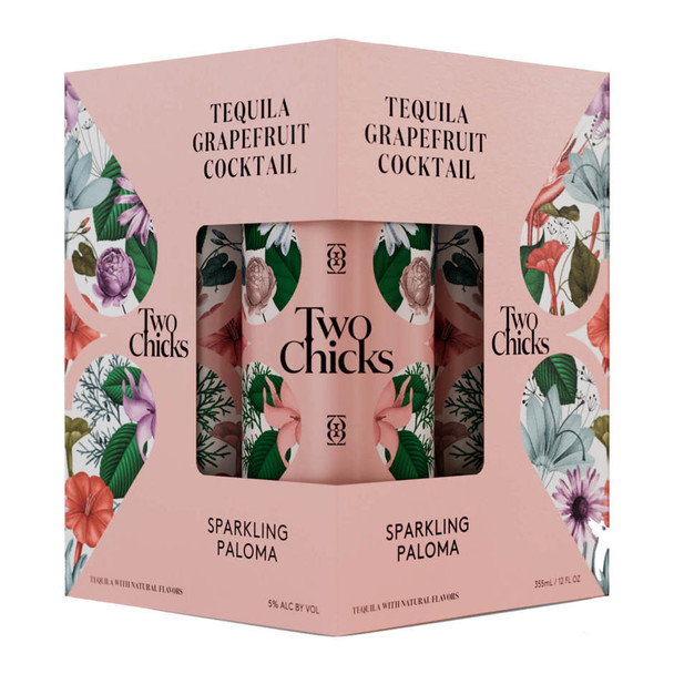 Two Chicks Sparkling Paloma - 12 Oz - 4-PK - Aluminum