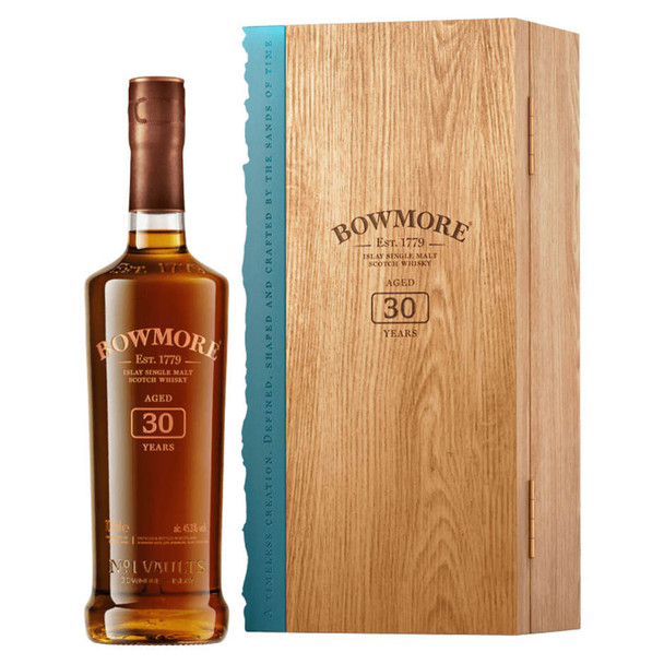 Bowmore 30 Year Old Single Malt Scotch Whiskey - 750 mL - 750ML - Glass