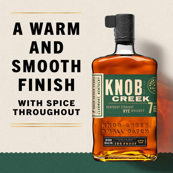 Knob Creek 7 Year Rye Whiskey - 750 mL - 750ML - Glass