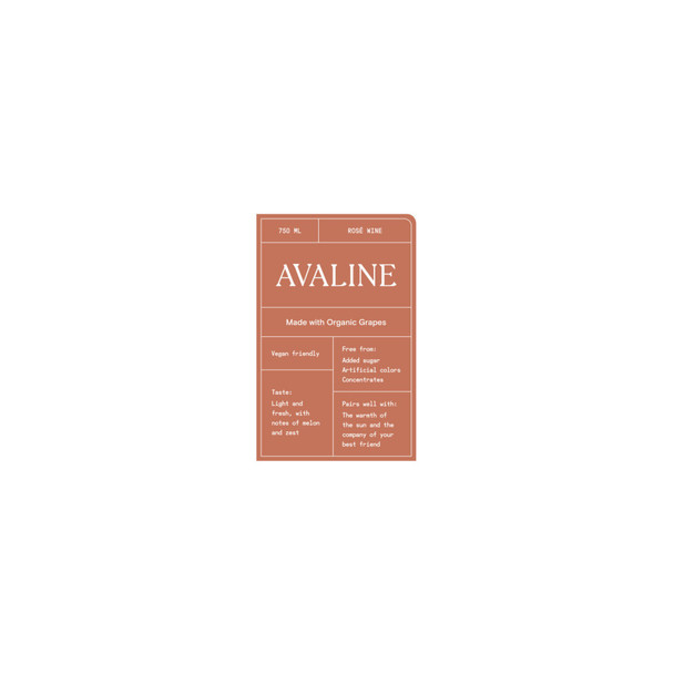 Avaline Rose - 750 mL - 750ML - Glass Avaline Rose - 750 mL - 750ML - Glass