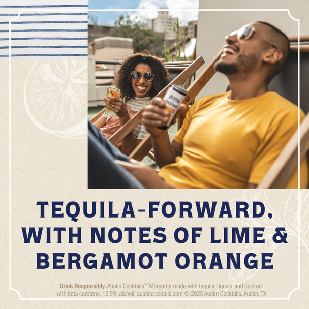 Austin Cocktails Bergamot Orange Marg - 250 mL - 4-PK - Aluminum