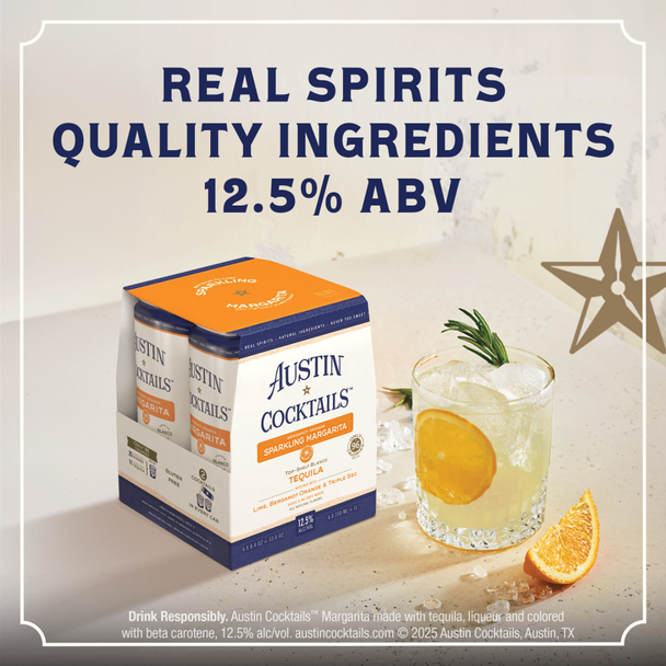 Austin Cocktails Bergamot Orange Marg - 250 mL - 4-PK - Aluminum