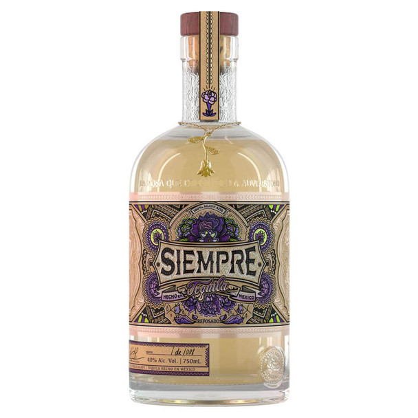 Siempre Reposado Tequila - 750 mL - 750ML - Glass
