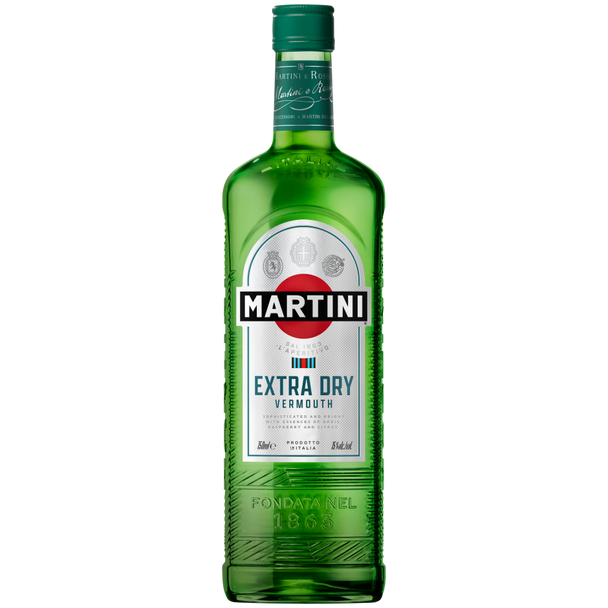Martini Dry Vermouth - 750 mL - 750ML - Glass