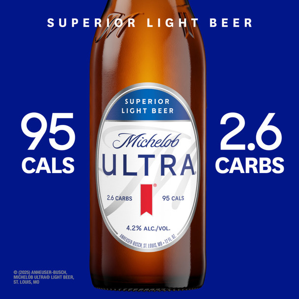 Michelob Ultra - 12 Oz - 24-PK - Glass