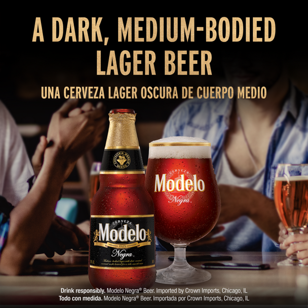 Modelo Cerveza Negra Mexican Amber Lager - 12 Oz - 12-PK - Glass