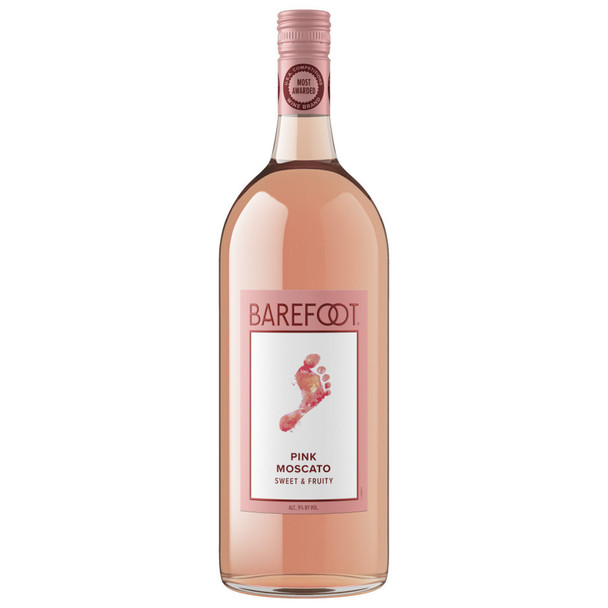 Barefoot Pink Moscato - 1.5 L - 1.5L - Glass