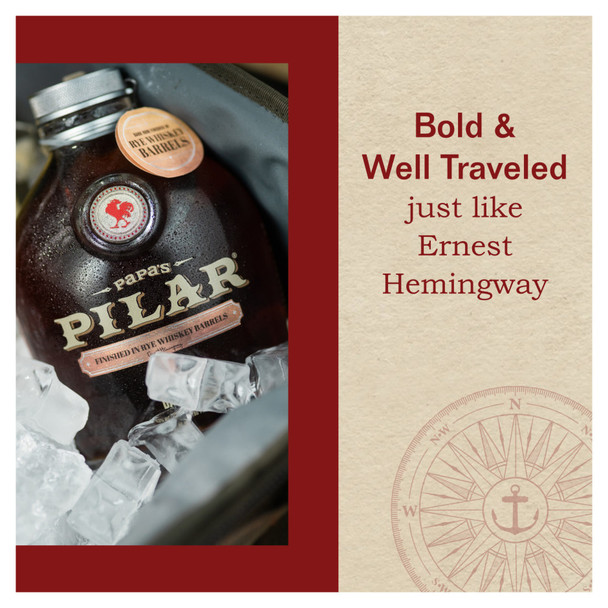 Papa's Pilar Rye Barrel Dark Rum - 750 mL - 750ML - Glass